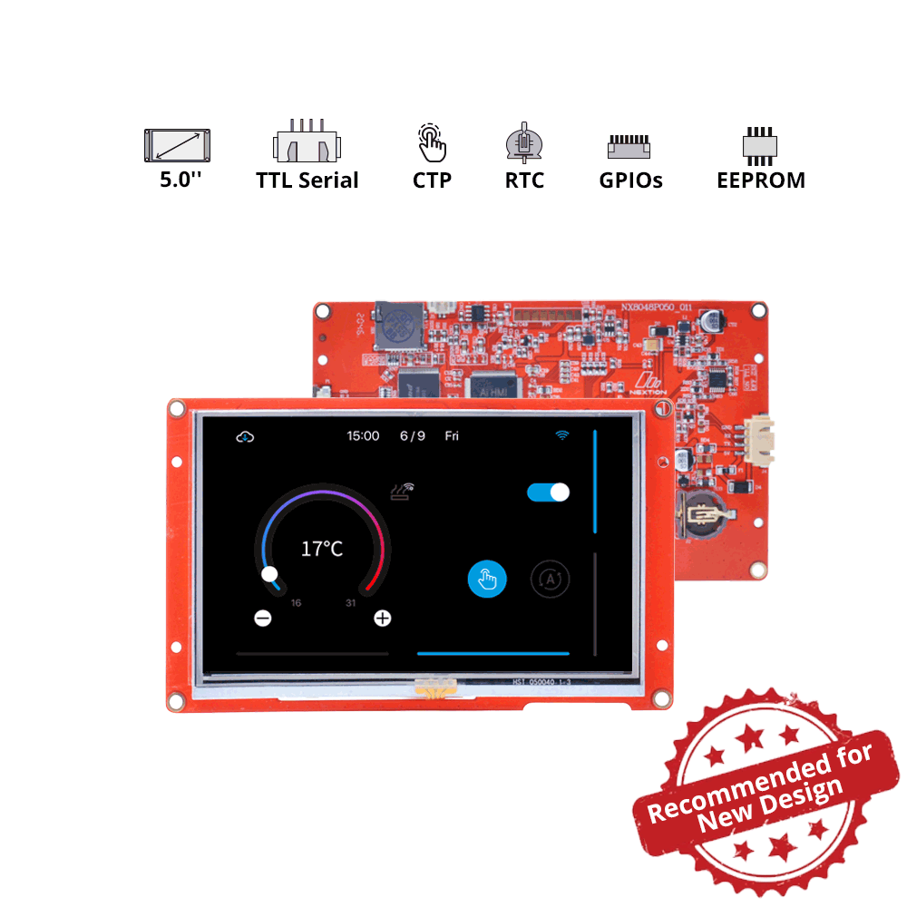 Nextion Intelligent Series NX1060P101-011C-I is Intelligent series 10.1” inch capacitive HMI touchscreens without enclosure