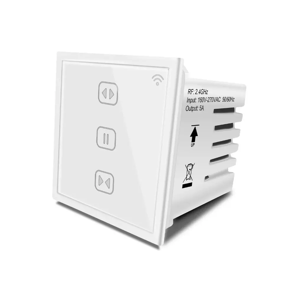 Smart WiFi Smart Touch Panel Curtain Motor Door Switch Retrofit for Anchor Modular WF510C-W switch works with Alexa ,Google