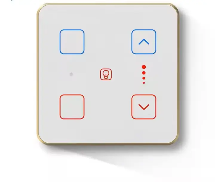 Indian Standard 3Gang 4Gang ZigBee Smart Dimmer Switch for Tuya Timer Light Controller Touch Panel 10A Max. Compatible Smart Life