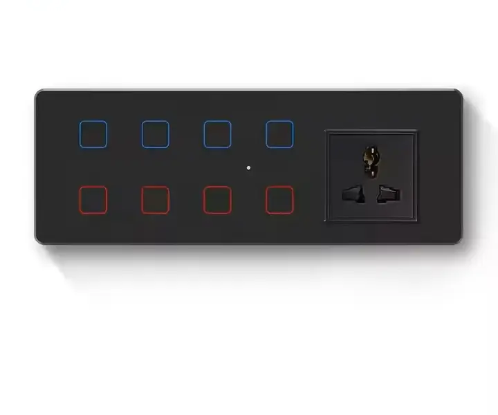 New Combination Switch Socket 6M Indian WiFi Lighting Fan Dimmer Switch and Universal Socket Tuya Smart Home