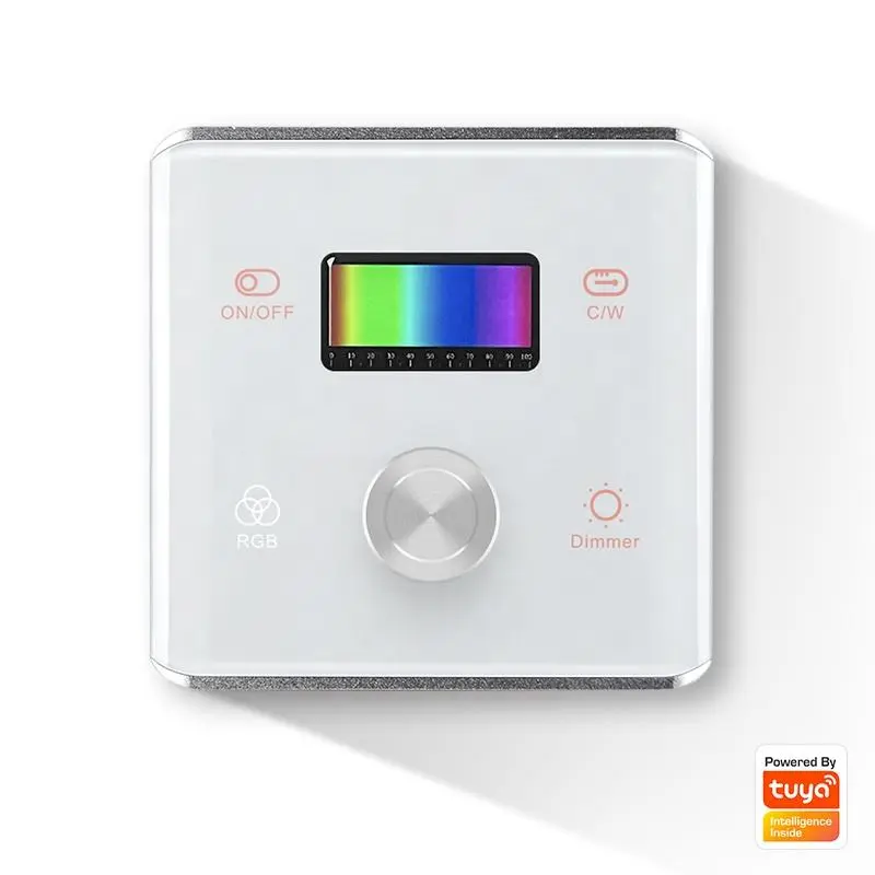 RGB Switch Controller Tuya Smart Zigbee Wireless Controller Knob Touch Tube Light Spotlight Strip CW Dimming Switch