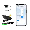 TLC-2326 Solar Panel Power Consumption Ultrasonic Detector Water Liquid Level Sensor Alarm Indicator Remote Tank Monitor