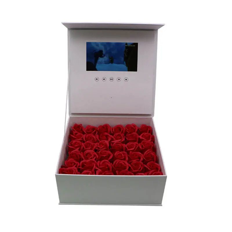 Gift Box With High Resolution Lcd Screen Video/Video Brochure
