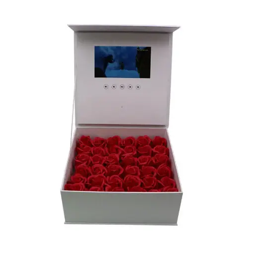 Gift Box With High Resolution Lcd Screen Video/Video Brochure